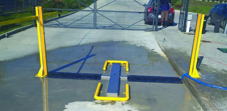 truck disinfection gates vehicle disinfection gates