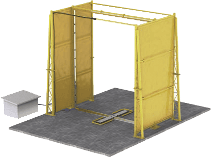 truck disinfection gates vehicle disinfection gates