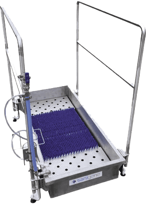 Walkthrough Footbath workboot disinfecter boot washer